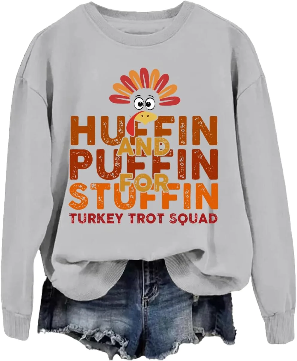 

Толстовка Turkey Trot Squad с принтом Huffin And Puffin For Stuffing BTGRL