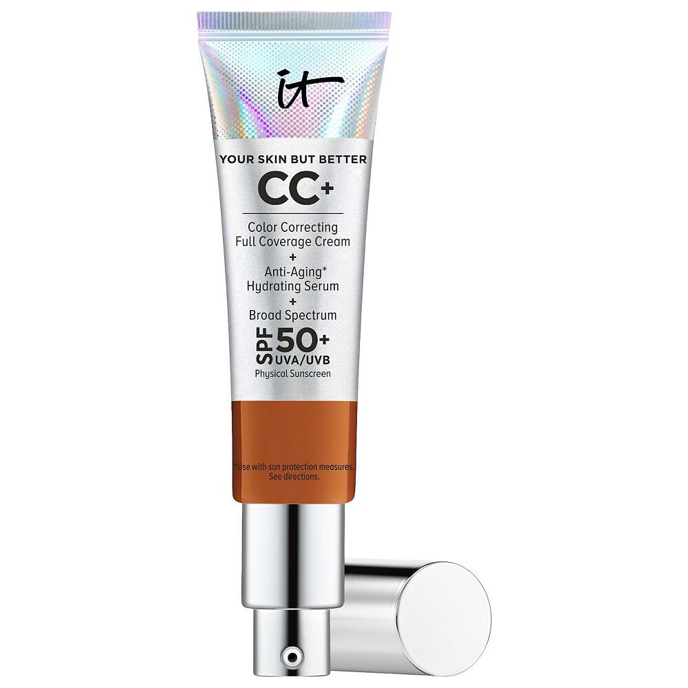 

IT Cosmetics CC+ Крем-основа для коррекции цвета с полным покрытием и SPF 50+, цвет Rich Honey