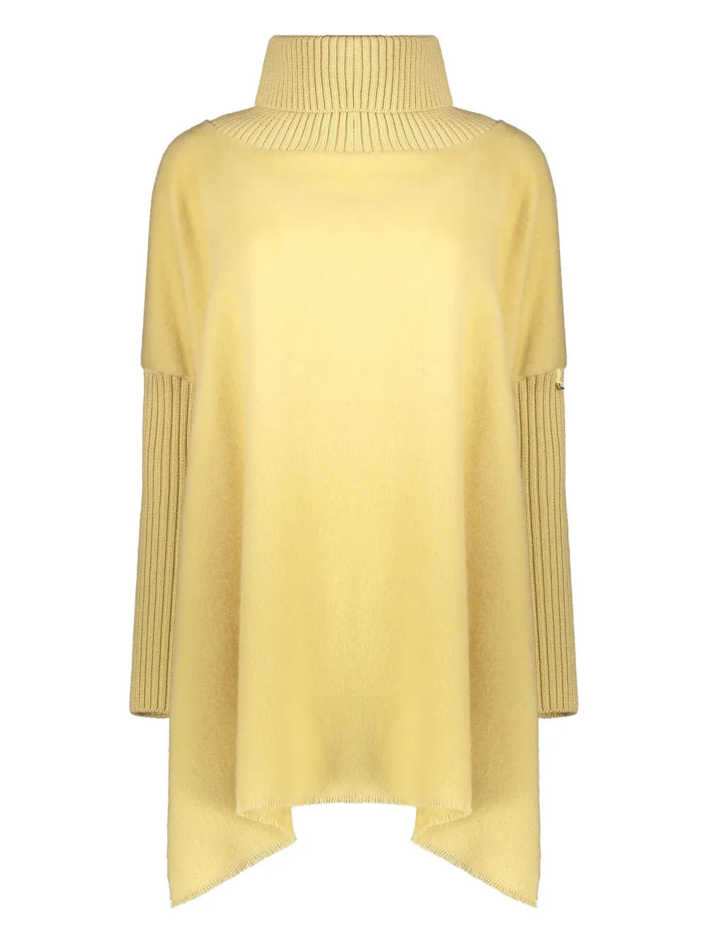 

Рубашка асимметричного кроя с высоким воротником Herno, желтый
