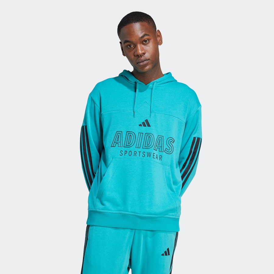 Спортивная толстовка ADIDAS SPORTSWEAR Tiro, темно-синий/голубой — фото 4