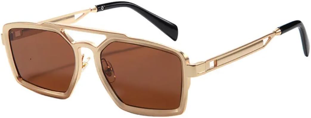 

Солнцезащитные очки для мужчин и женщин - защита UV400 - двойная перемычка, металлические шарниры, градиентные линзы, для занятий спортом на открытом воздухе и вождения DSVIGF, Tyj380-6