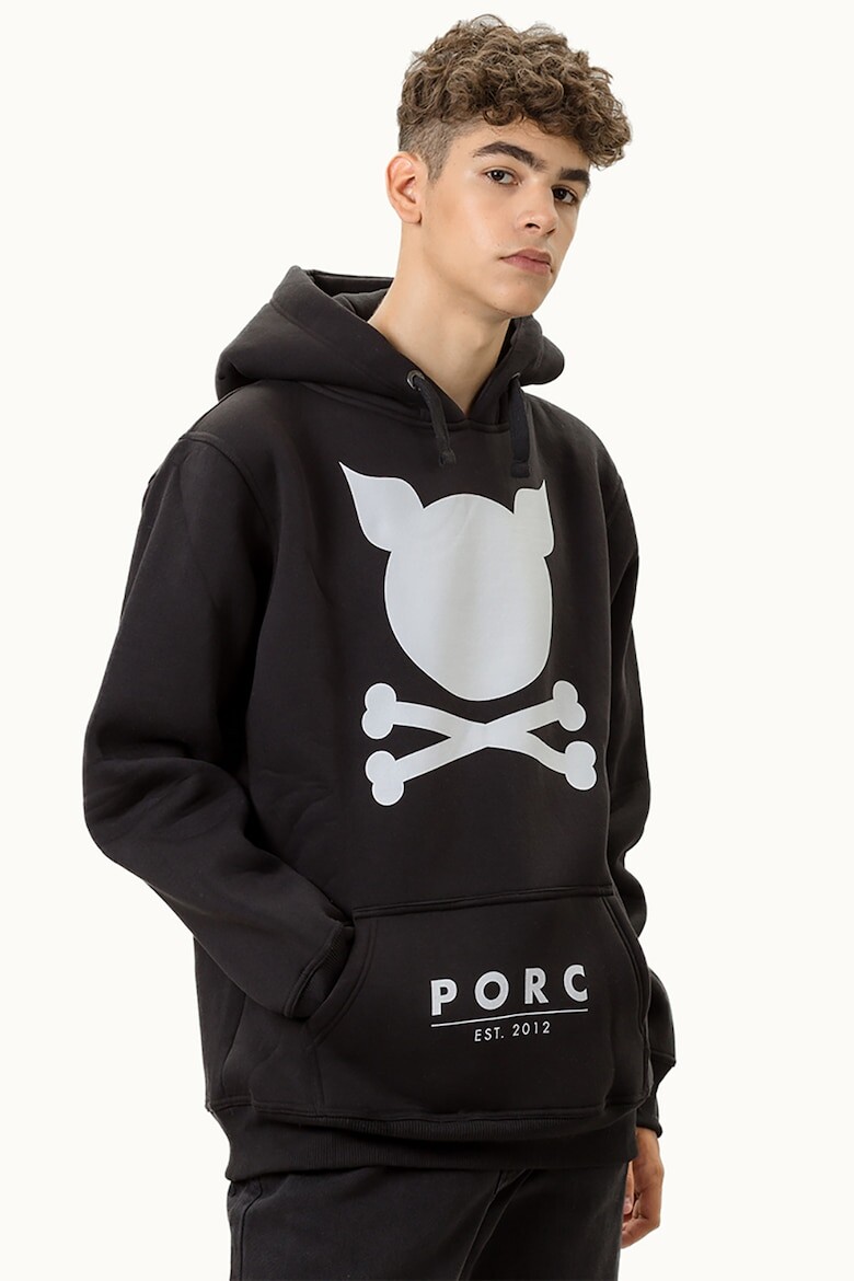 

Толстовка с логотипом Porc, черный