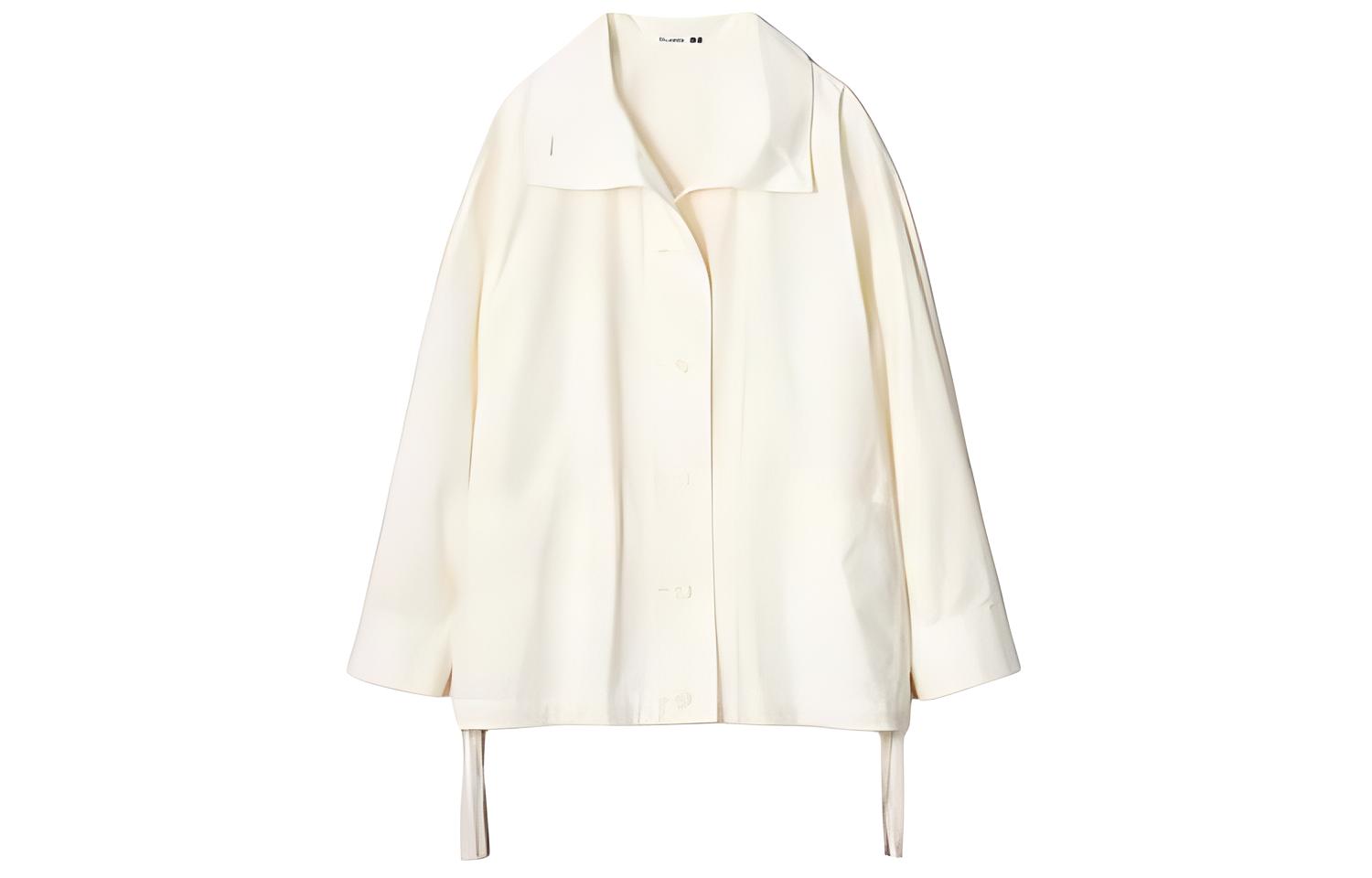 

UNIQLO Куртка Jw Anderson Co Branded Series женская цвета слоновой кости, Ivory