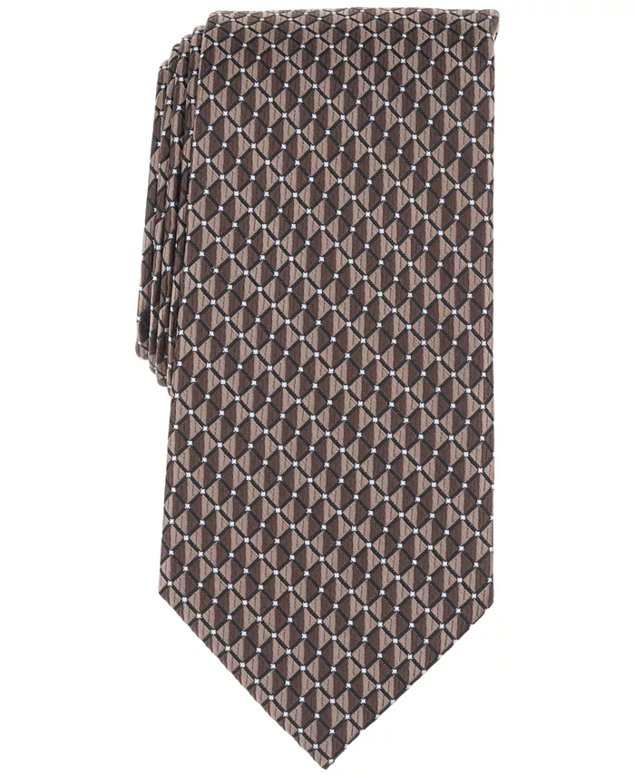 

Мужской галстук Perry Ellis Tucker с мини-узором Perry Ellis Portfolio, коричневый/бежевый