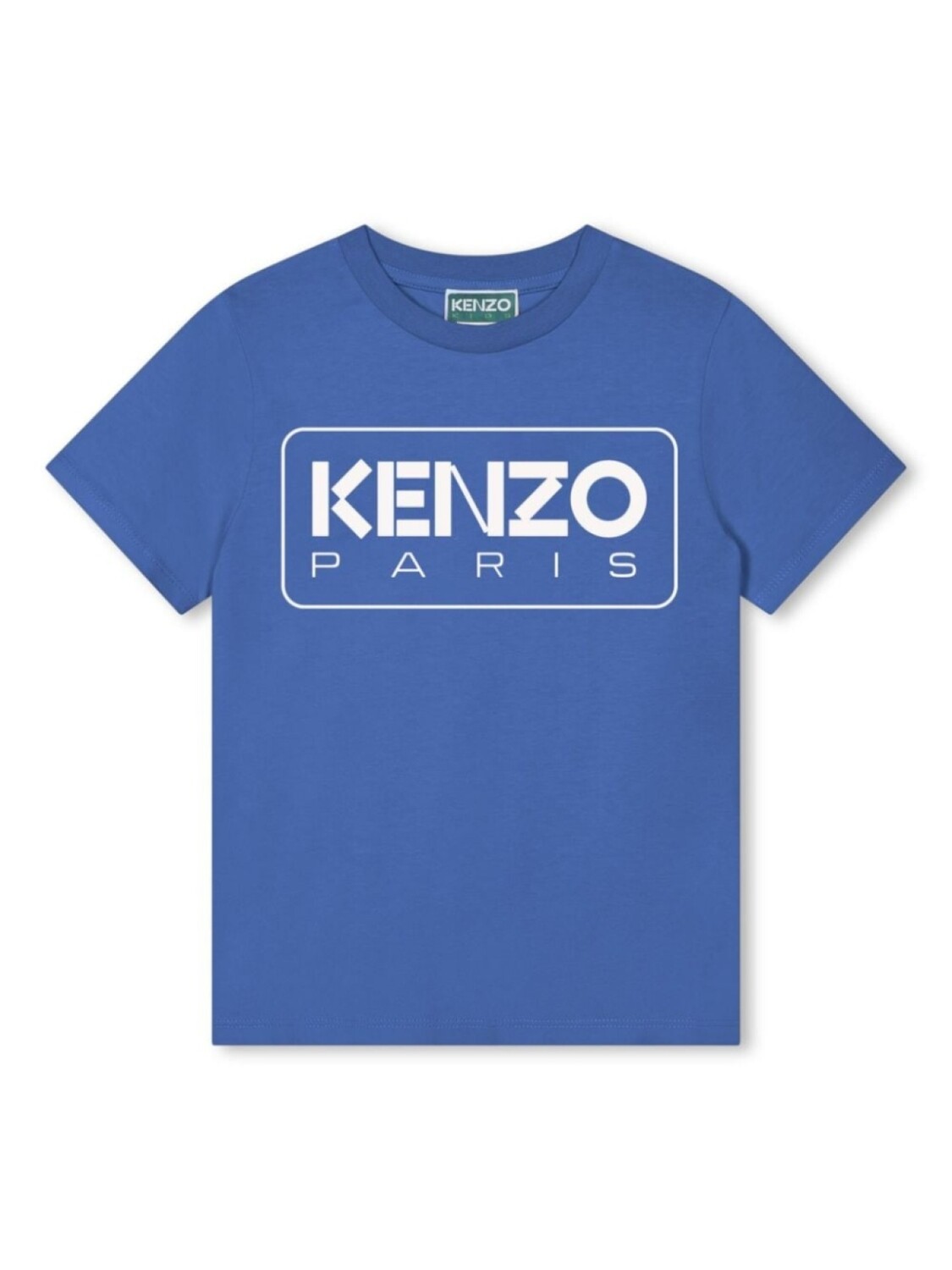 

Kenzo Kids футболка из органического хлопка с логотипом, синий
