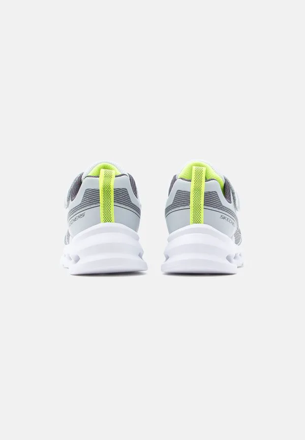 Кроссовки glide step lights Skechers, Gray/Lime — фото 3