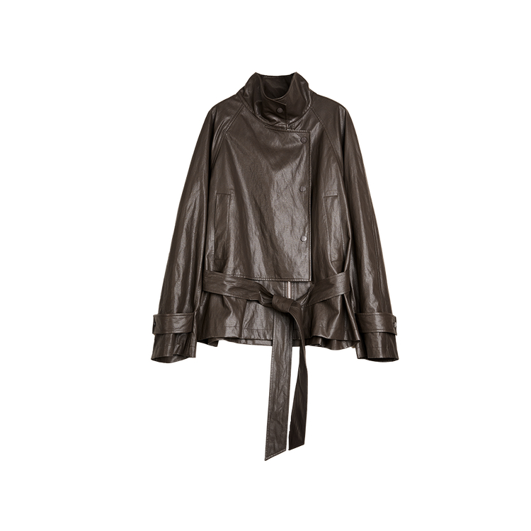 

ELLE Кожаная куртка Women's Coffee Moderate Biker