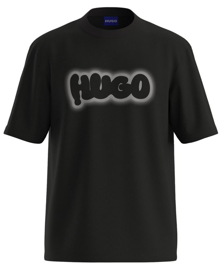 

Мужская футболка с круглым вырезом и короткими рукавами Hugo Boss, Black