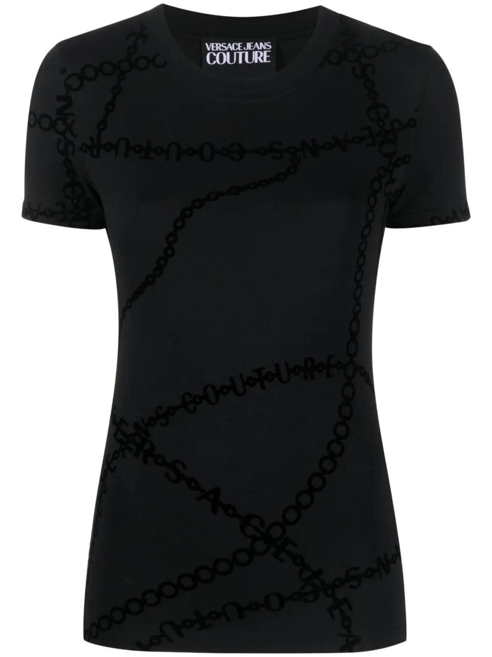

Футболка с графичным принтом Versace Jeans Couture, черный
