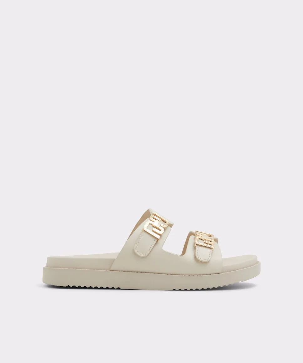 Женские сандалии на плоской подошве с круглым носком Aldo, белый