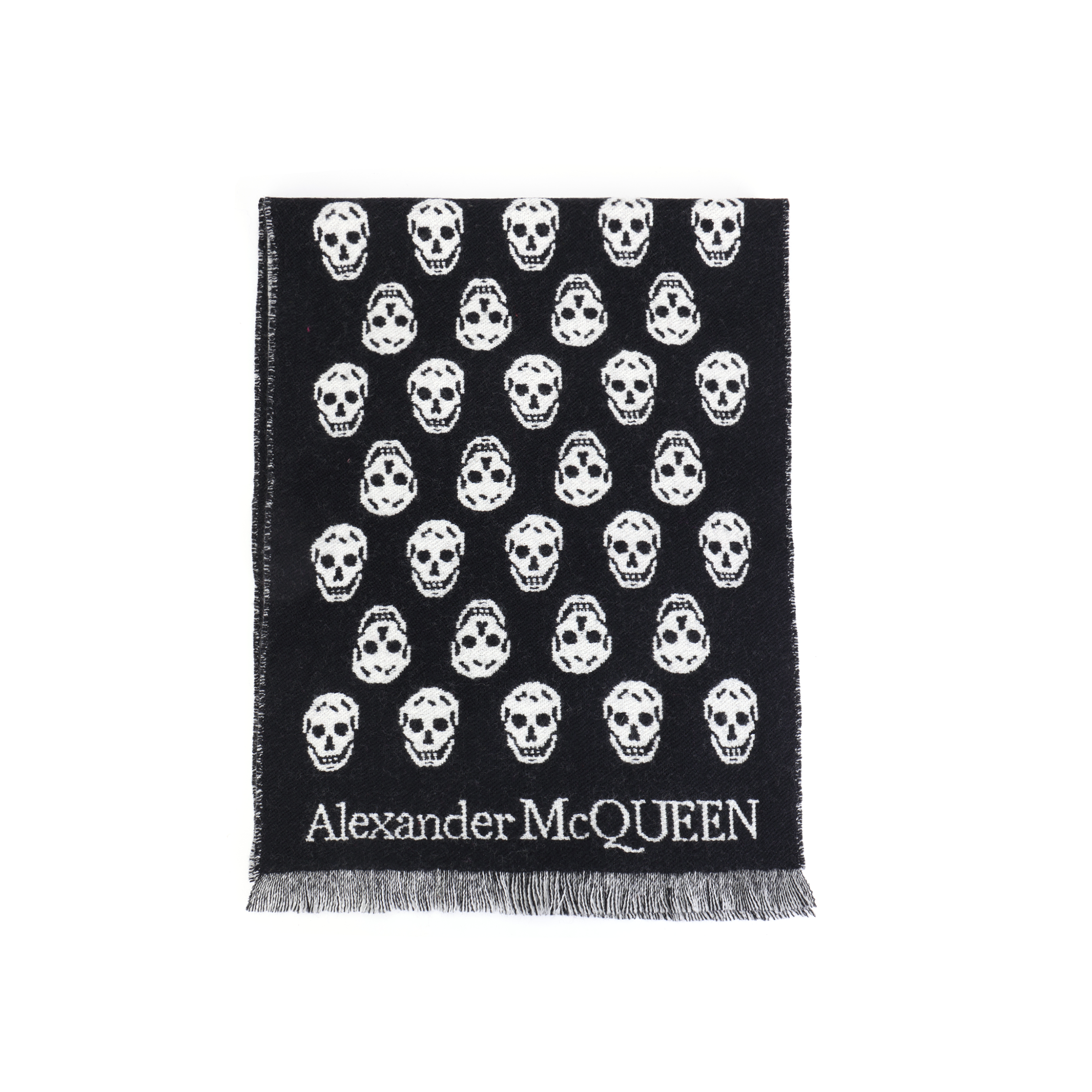 

Шарф с интарсией в виде черепа Alexander McQueen