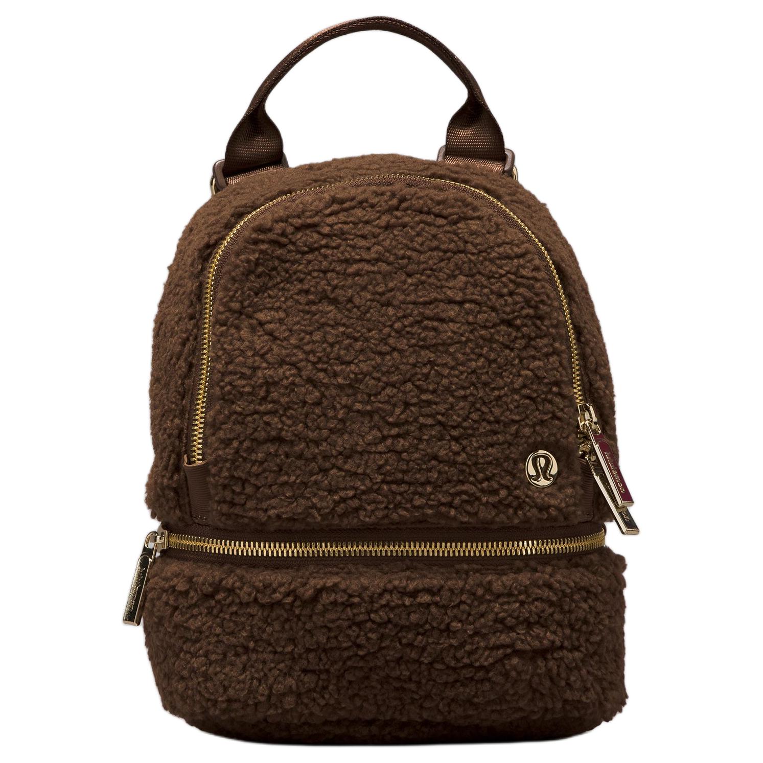 

Lululemon Женский рюкзак из вельветовой ткани микро коричневый земляной золотой, Brown & Earth & Gold