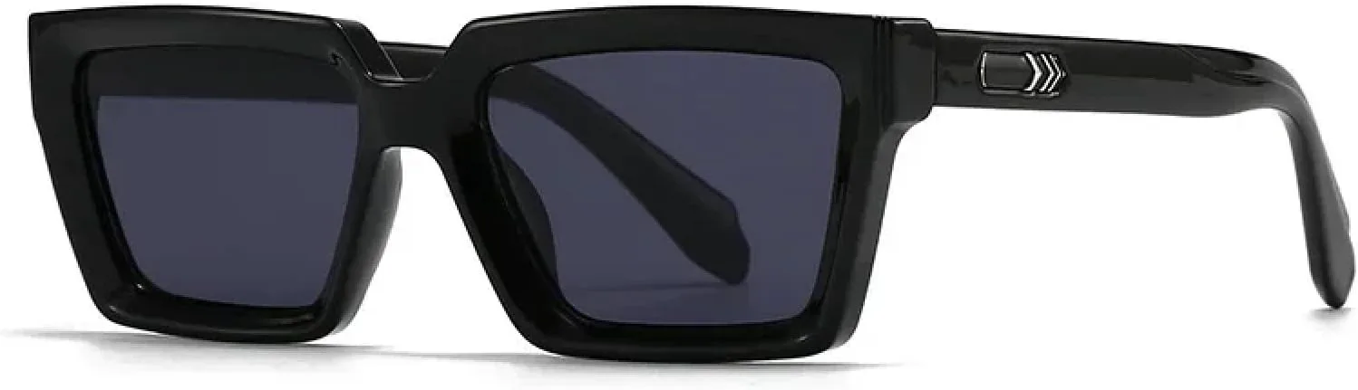 

Классические солнцезащитные очки с заклепками для женщин и мужчин, роскошные, в винтажном стиле, панк, популярные для активного отдыха и вождения TVTBBVV, Black Black