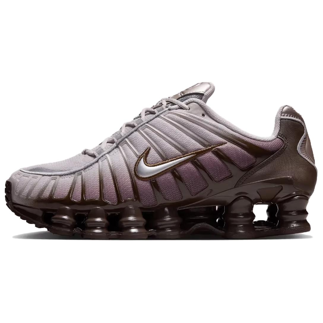 

Nike Женские кроссовки Shox TL Baroque Brown Platinum Violet Metallic Silver