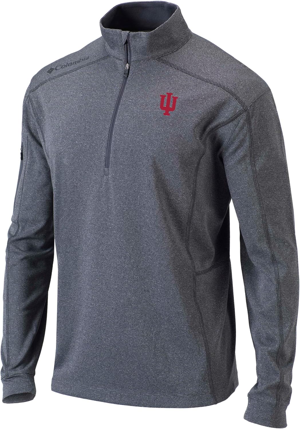

Толстовка Columbia Indiana Univ Golf Men's Lightweight Casual Golf Shotgun Pullover, Htr Forged Iron