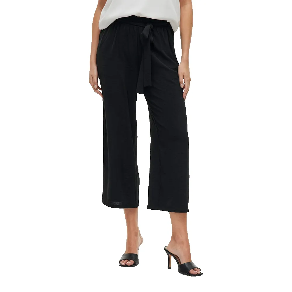 

Брюки Vila Josa Belted Culotte, черный