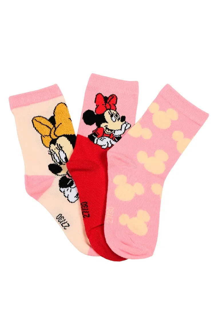 Носки детские 6 пар Disney Minnie Mouse, разноцветный — фото 3