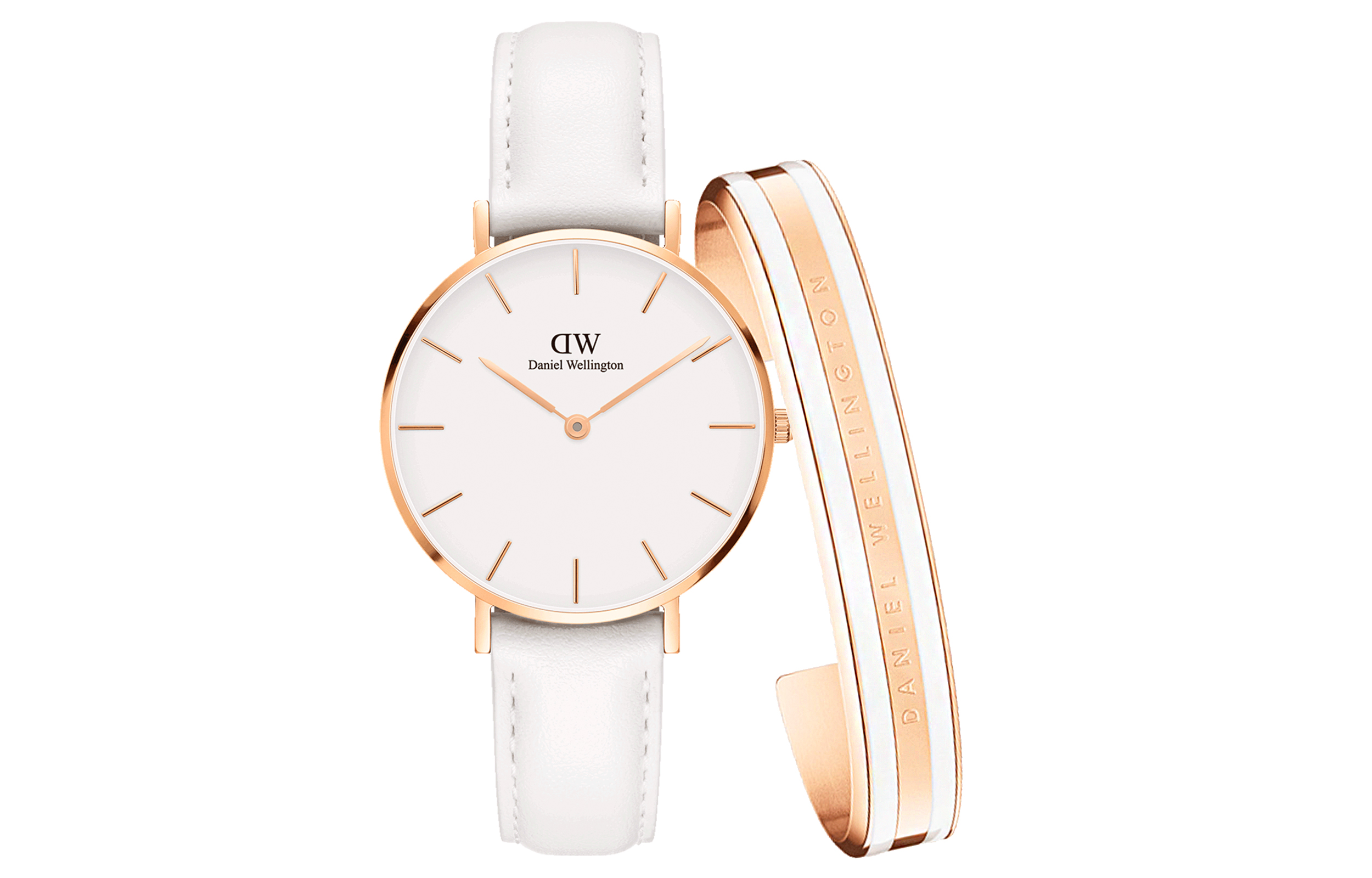 

DW/DanielWellington Часы Daniel Wellington DW Watch & DW Bangle Wrist Watch Quartz Movement 32MM White Dial Women's Watch
