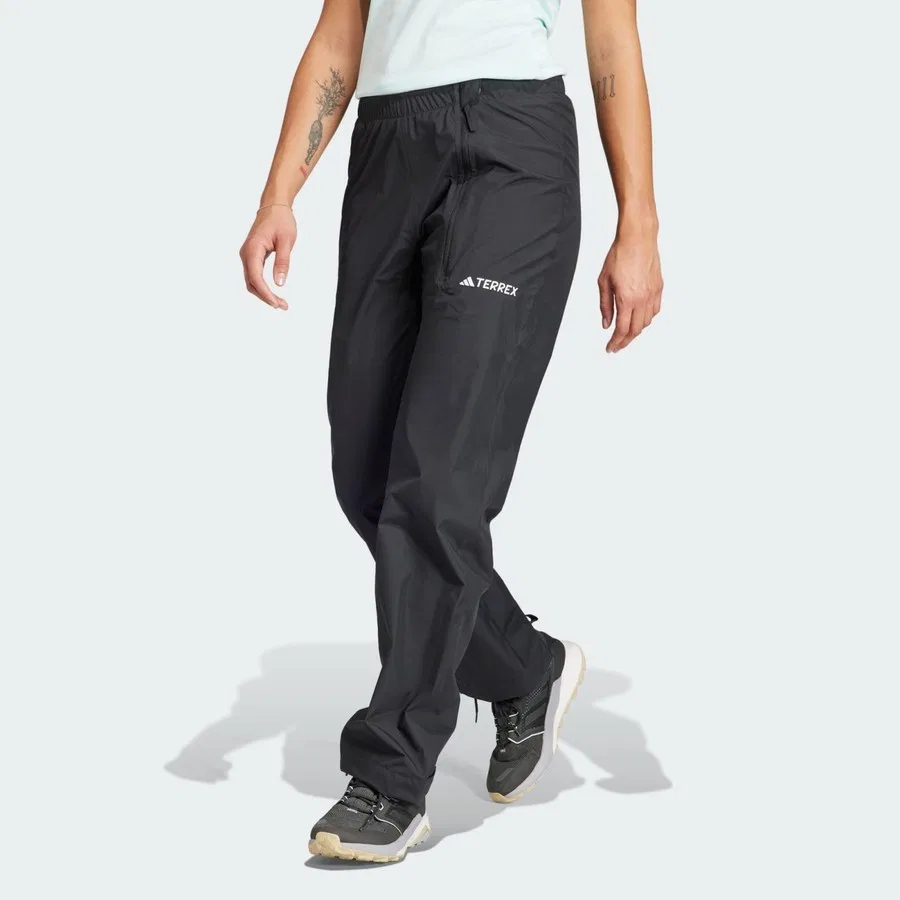 Непромокаемые спортивные брюки с утеплителем Terrex Multi Rain.Rdy 2-Layer Rain Pants adidas, Черный