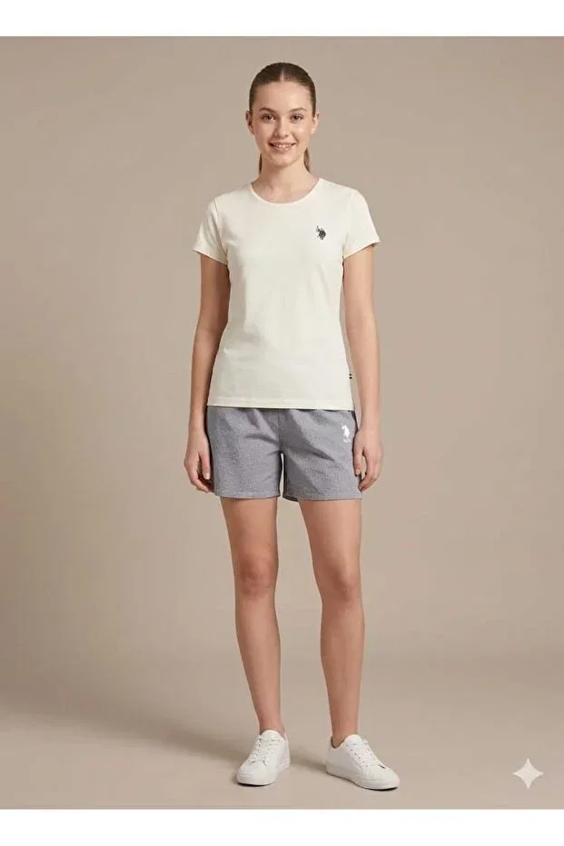 Женский комплект пижамы с коротким рукавом U.S. Polo Assn., Gray Melange