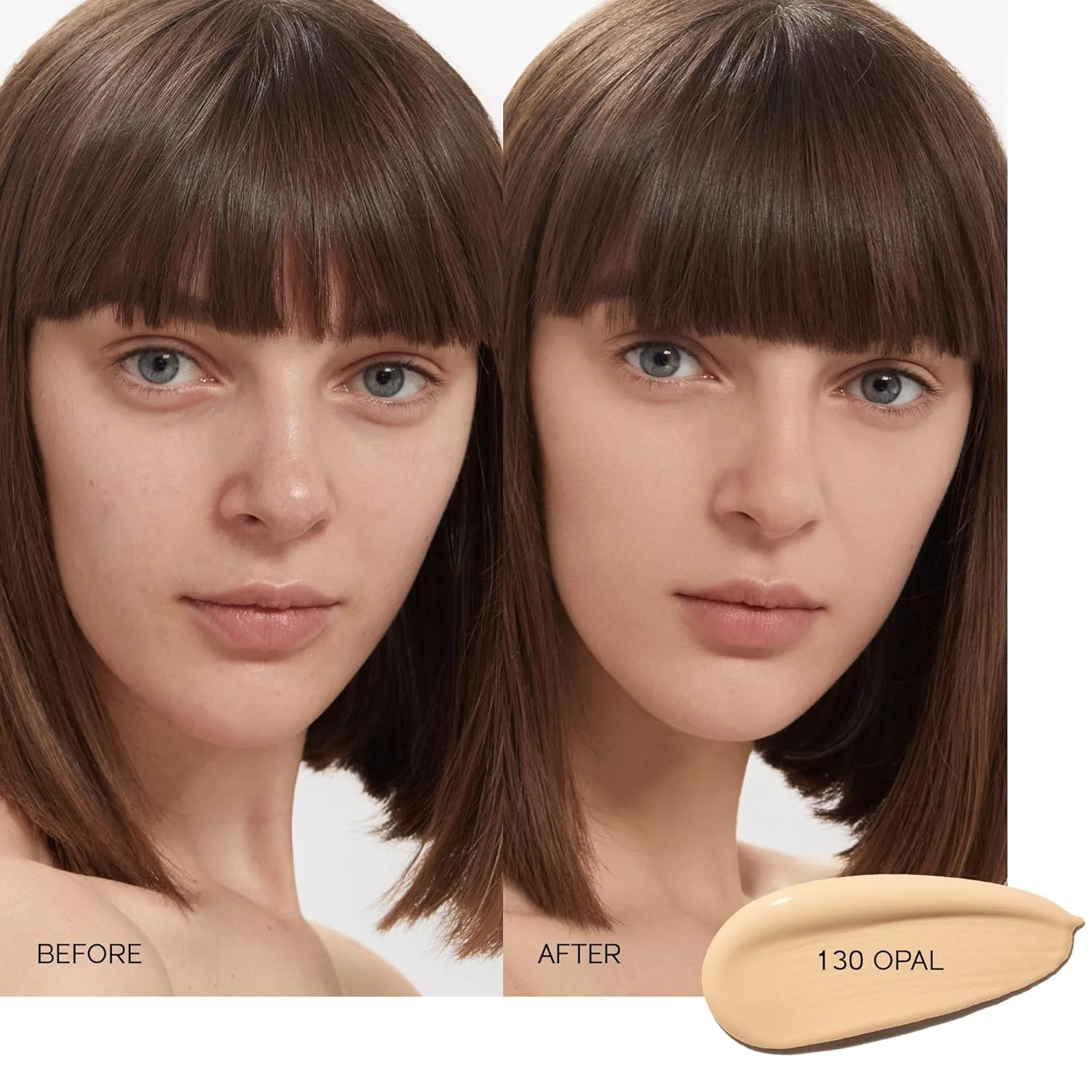 Shiseido Synchro Skin Self-Refreshing Foundation SPF 30, Opal 130, тональный крем среднего и полного покрытия, естественное сияние, 24 часа стойкости, водостойкий, некомедогенный, 30 мл, 130 - Opal — фото 3