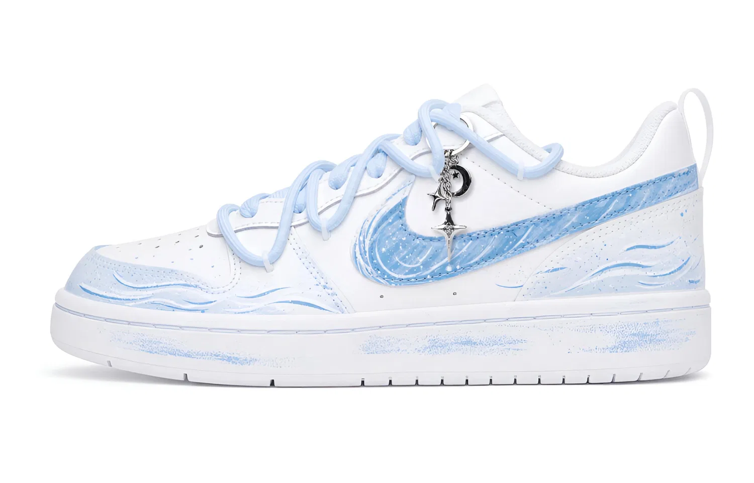 Детские кроссовки для скейтбординга с принтом Court Borough 2 Nike, Light Blue
