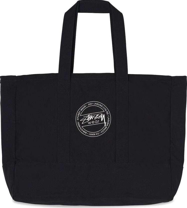 

Сумка Stussy Canvas Tote Black, черный