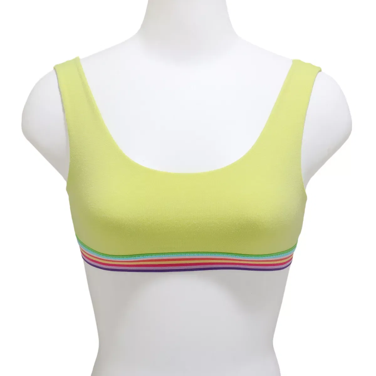 Детский бюстгальтер для девочек хлопковый комплект 6 шт Cotton Training Bra with Rainbow Elastic Angelina, Assorted — фото 2