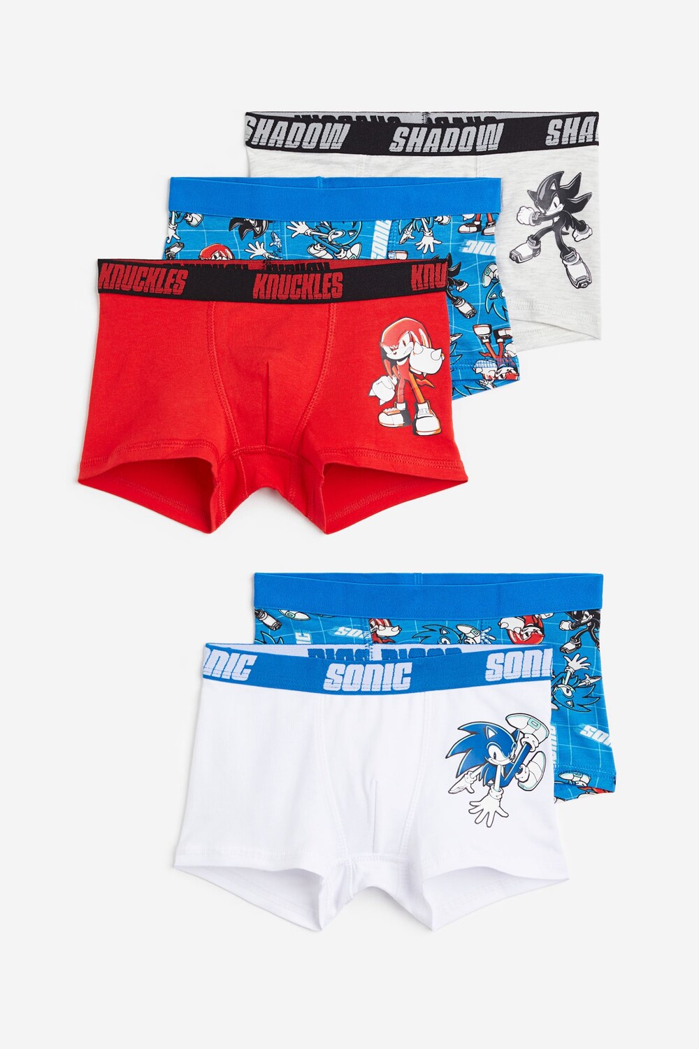 

Комплект трусов H&M Kids Sonic the Hedgehog, 5 предметов, мультиколор