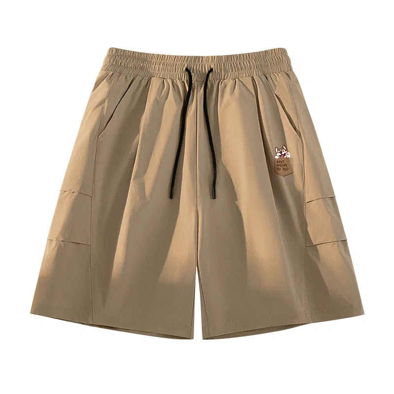 Детские шорты-трапеция с защитой UPF50+ Tonlion, Цвет: flax yellow — фото 3