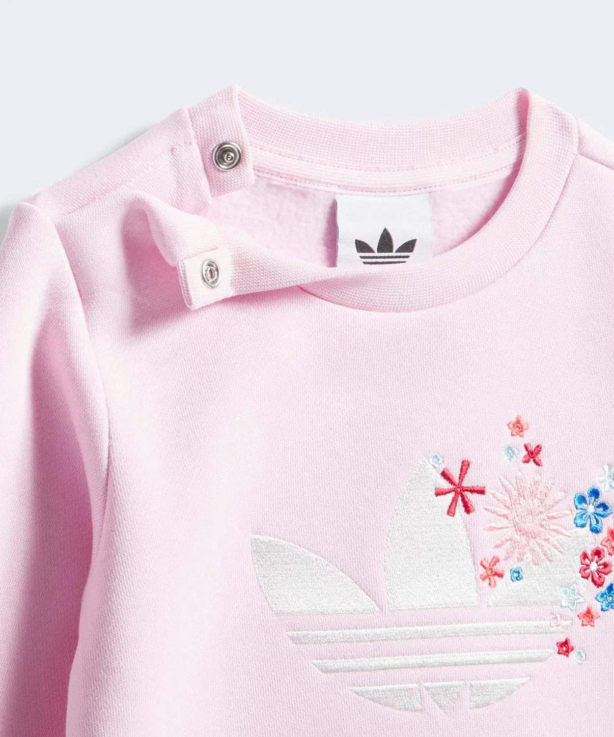 Детский комплект из свитшота и брюк с принтом, модель Adidas Originals x Liberty London Adidas, Pink — фото 4