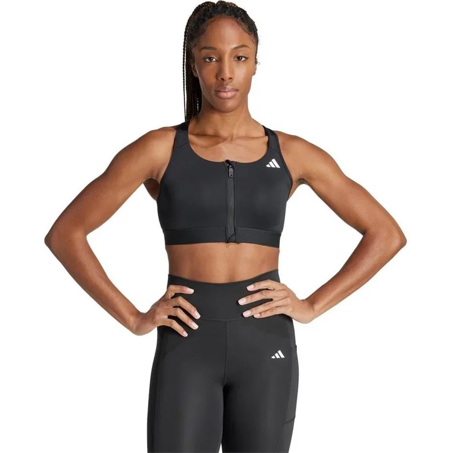 Спортивный бюстгальтер с молнией PWRCT MS ZIP adidas, Черный — фото 2