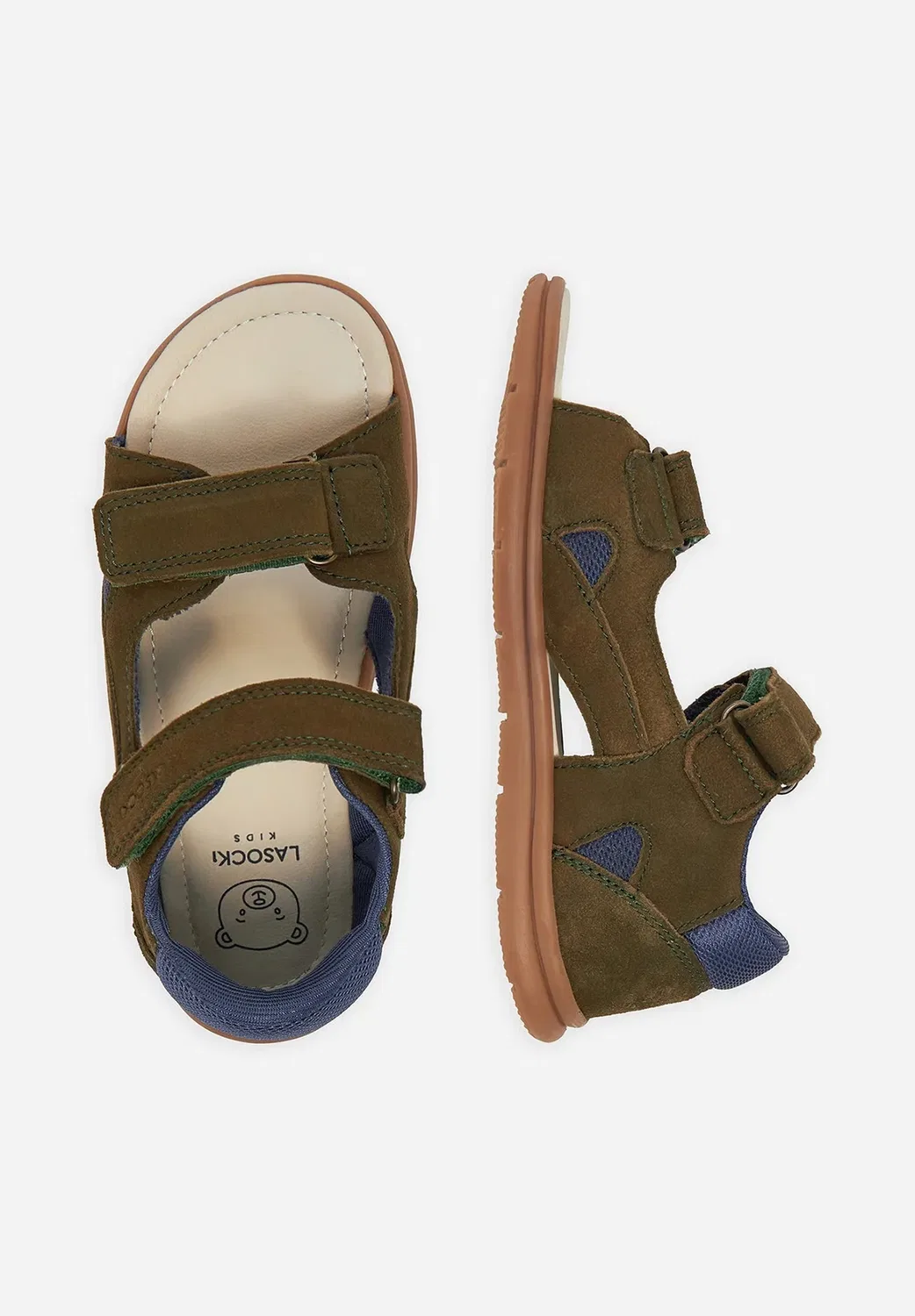 Сандалии для мальчиков цвета хаки ci12-linea-02 - сандалии для ходьбы Lasocki Kids, Multi-Coloured — фото 3