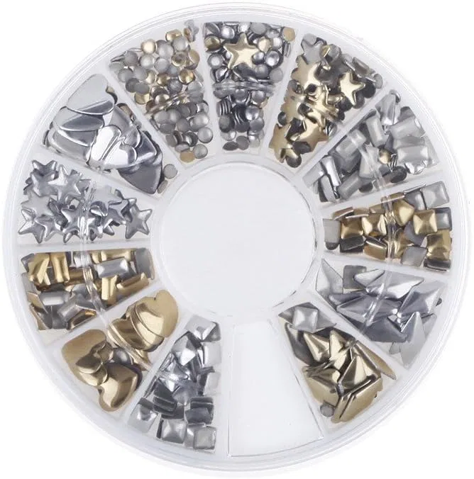 Набор для нейл-арта, 6 стилей, Silver/Gold, Generic, 5 г