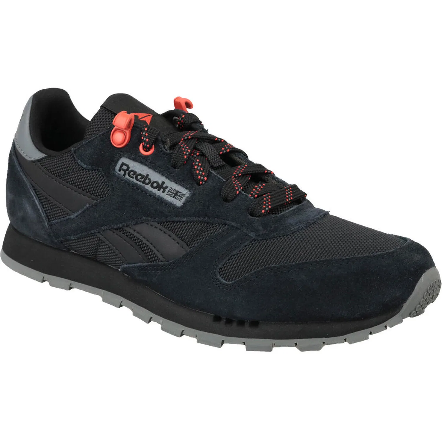 Детские кроссовки из замши Classic Leather Reebok, Schwarz