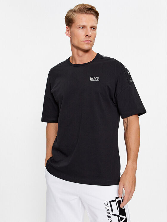 

Футболка свободного кроя Ea7 Emporio Armani, черный