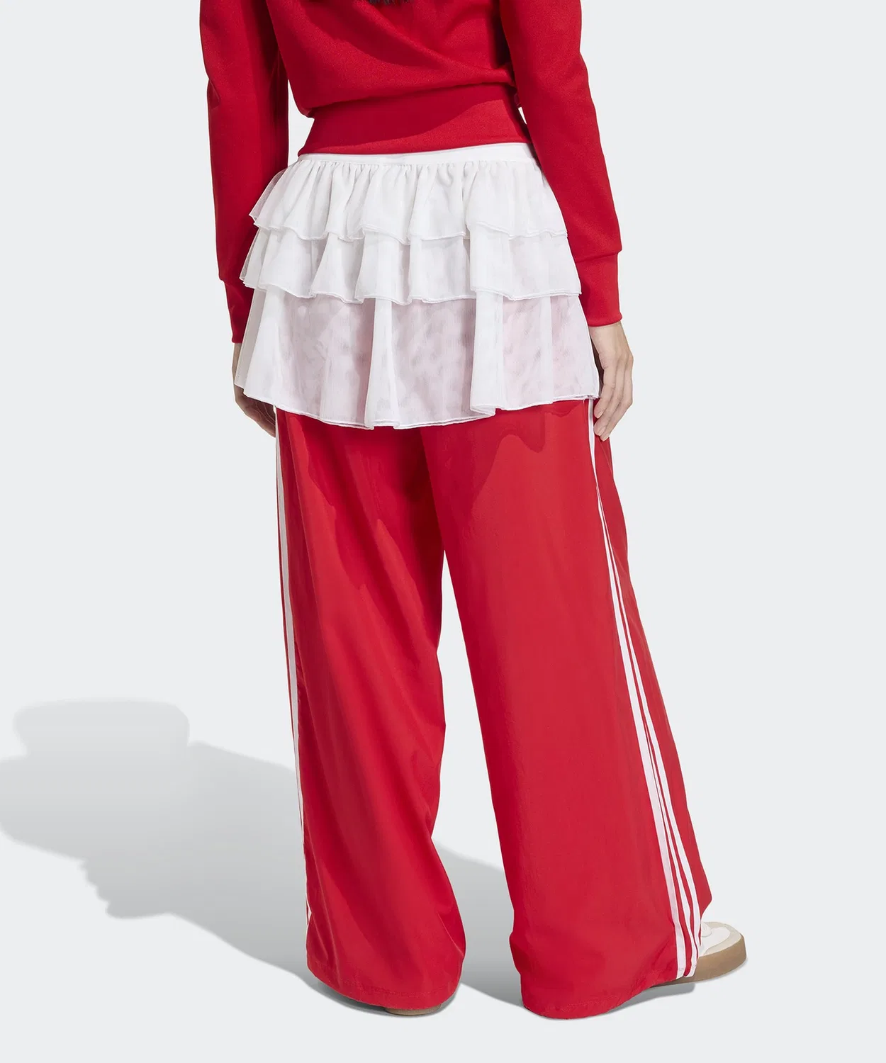 Женские спортивные штаны oversize с кулиской Adilenium FB TP Adidas, Red — фото 2