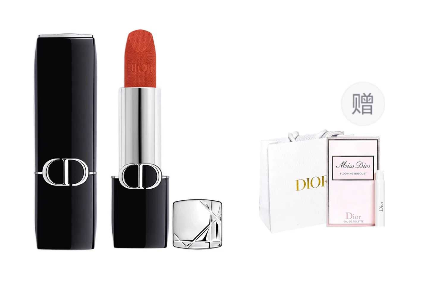 Женская помада Velvet 840 Maple Leaf Brick Red DIOR, Красный