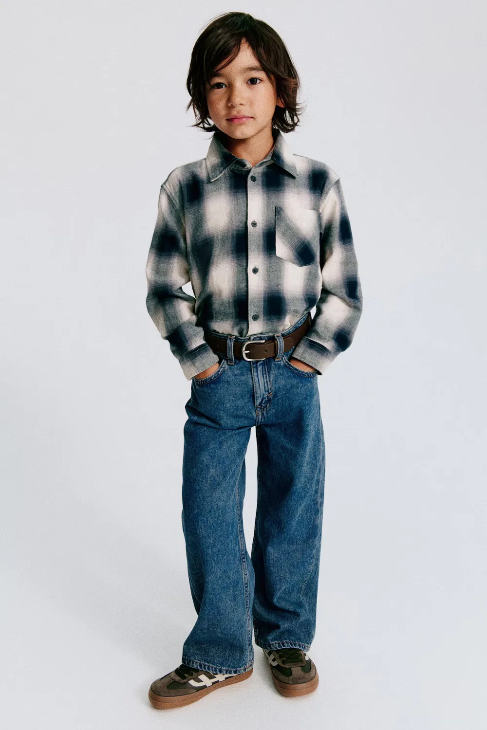 Свободные джинсы H&M, Dunkles Denimblau — фото 2