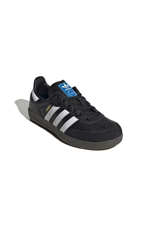 Детские кроссовки для девочек текстильные Samba Og C Unisex Kids Sneakers Ie3678 Adidas, Core Black — фото 4