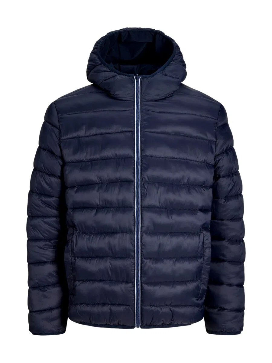 Детская межсезонная куртка Jack & Jones Junior 'JJEBrooklyn' темно-синего цвета — фото 3