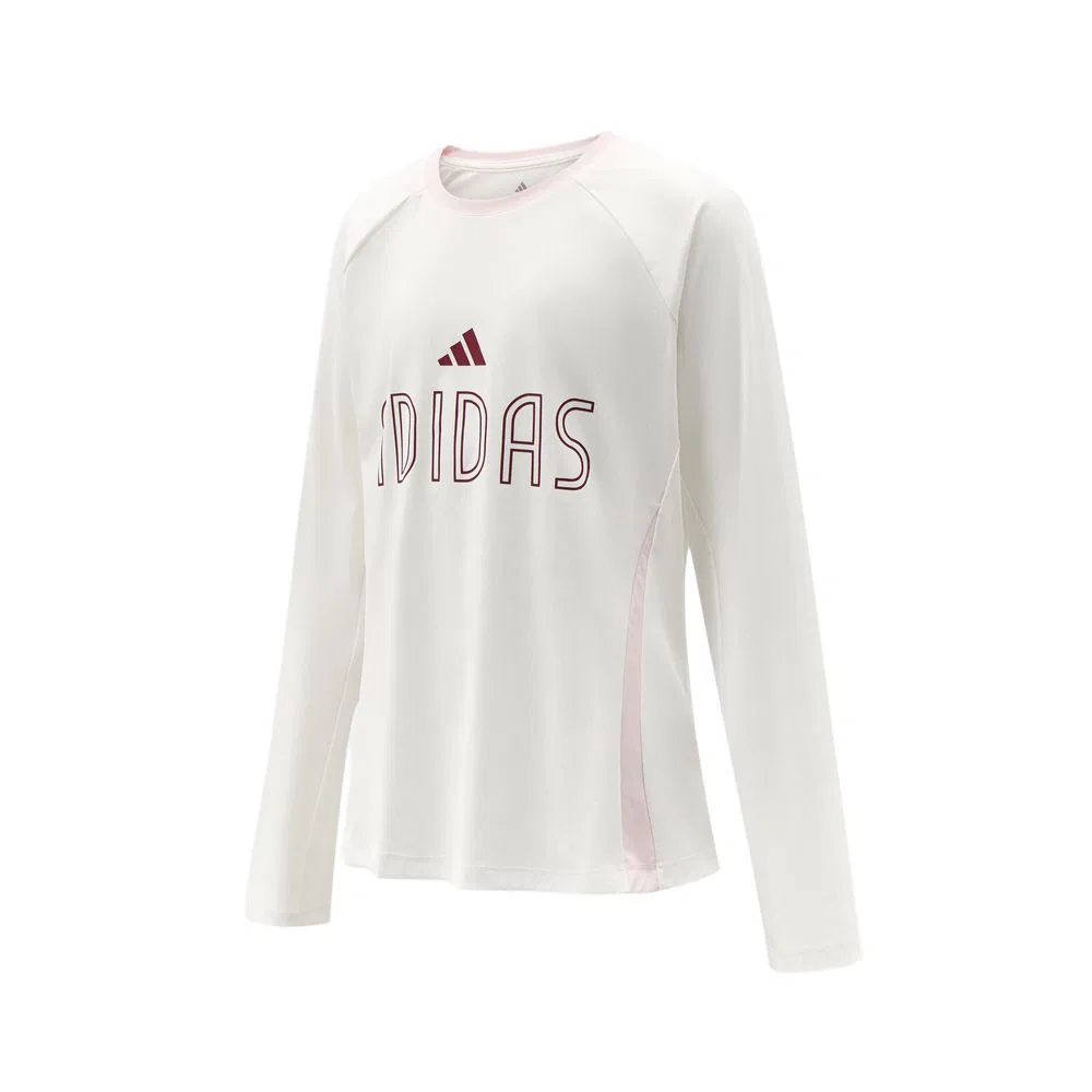 Детская футболка с быстросохнущей тканью Quick Dry Crew Neck Adidas, Белая — фото 4