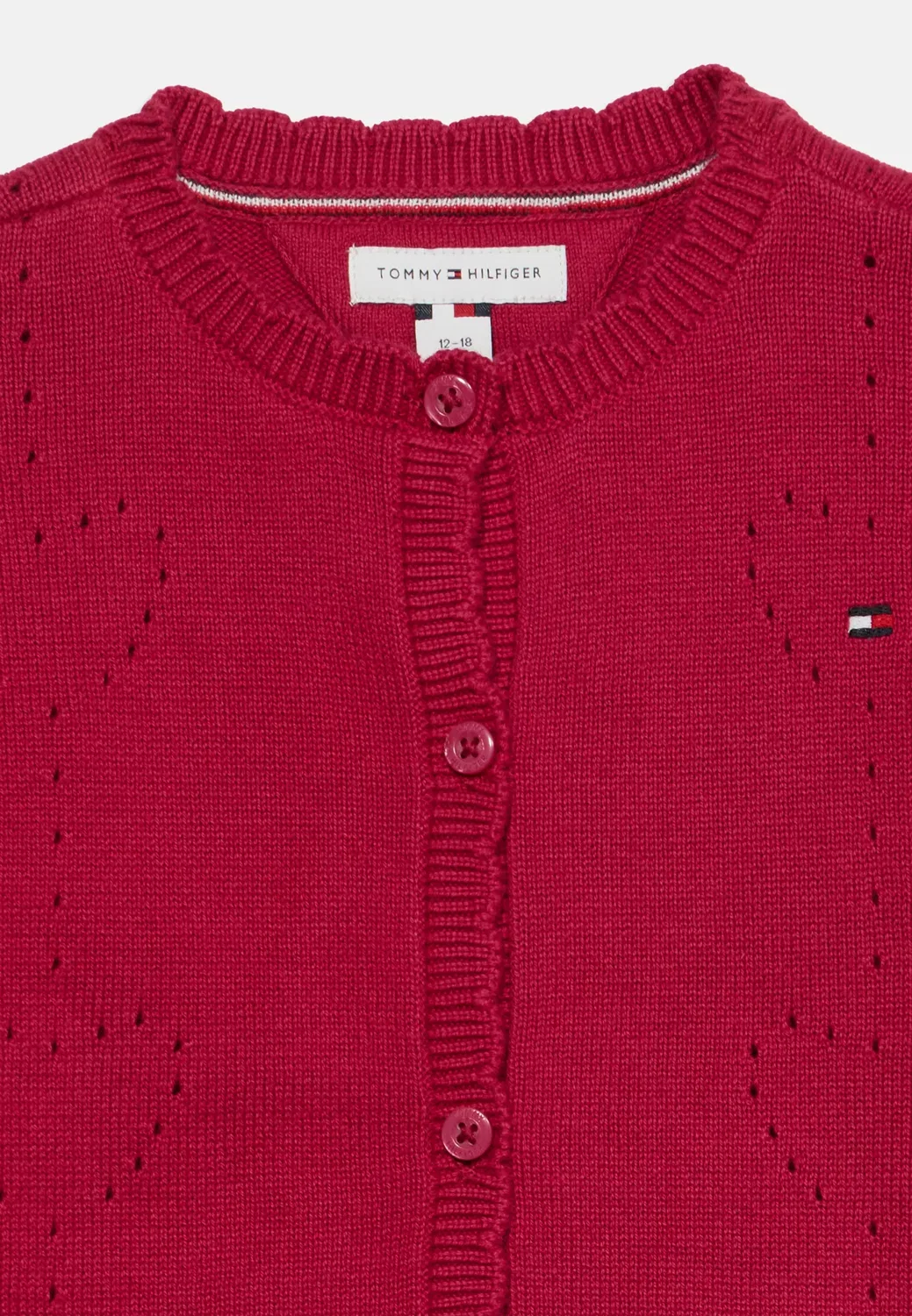 Кардиган унисекс с сердечками Tommy Hilfiger, Blissful Berry — фото 3
