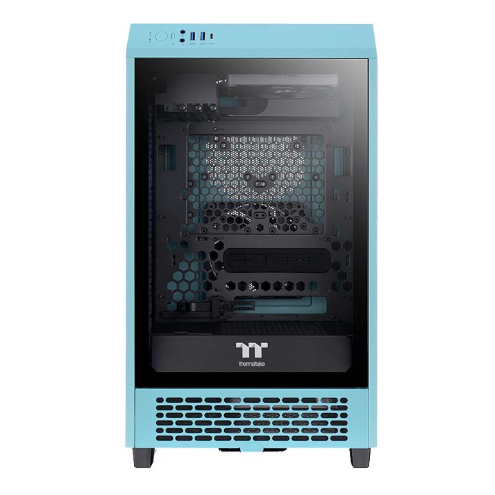 

Корпус Thermaltake The Tower 200, Mini Tower, бирюзовый