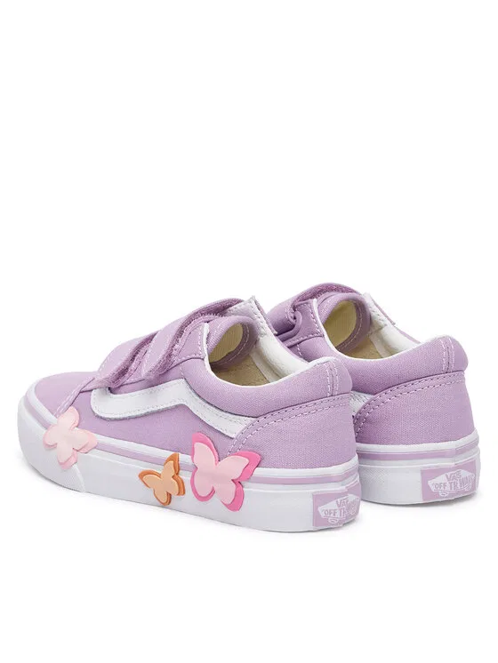 Кеды Old Skool V Butterfly Vans, фиолетовый — фото 3