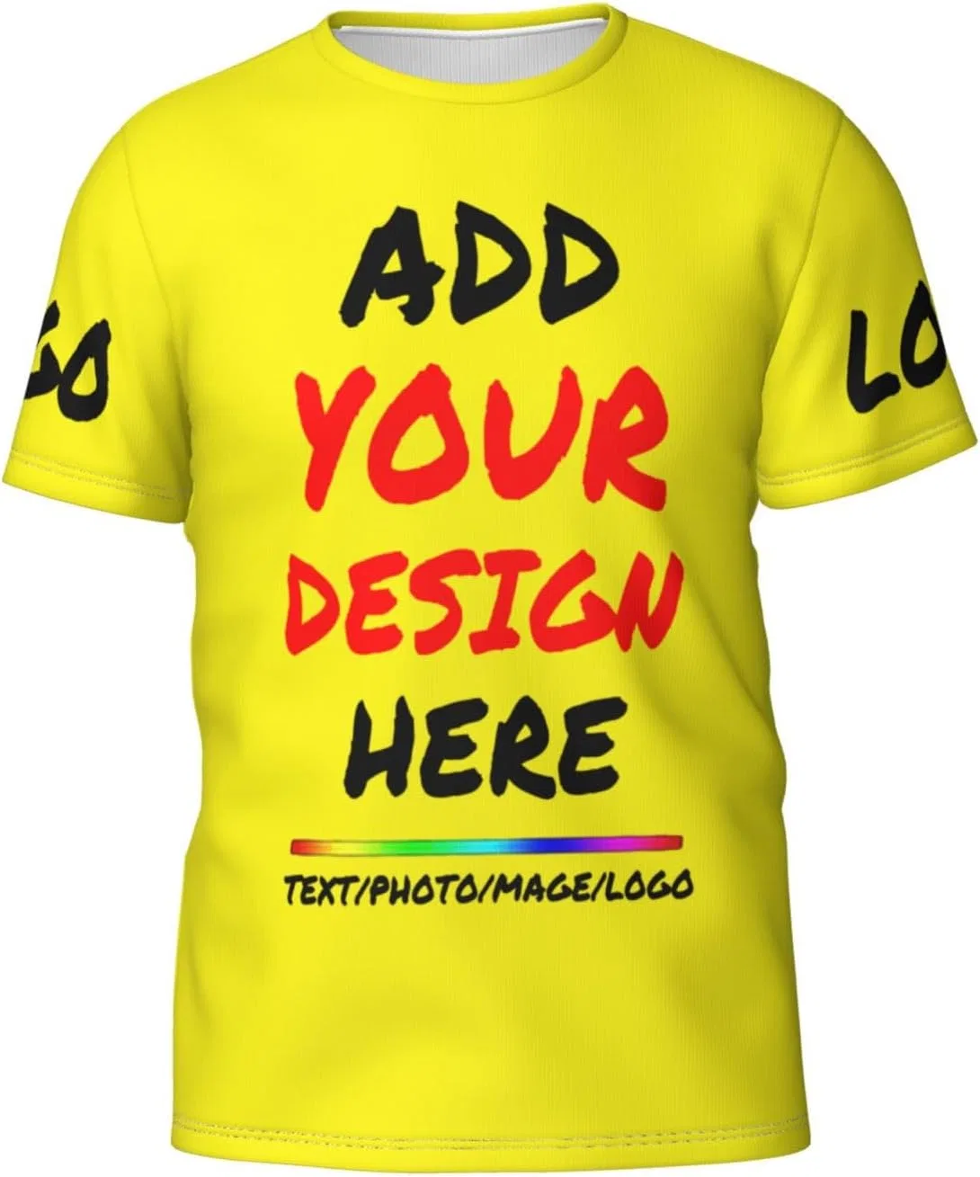 Футболка с принтом Custom Tee, Yellow — фото 2