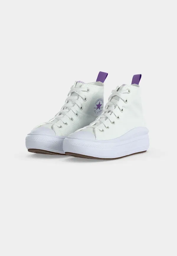 Детские кроссовки Converse, белый/фиолетовый — фото 3