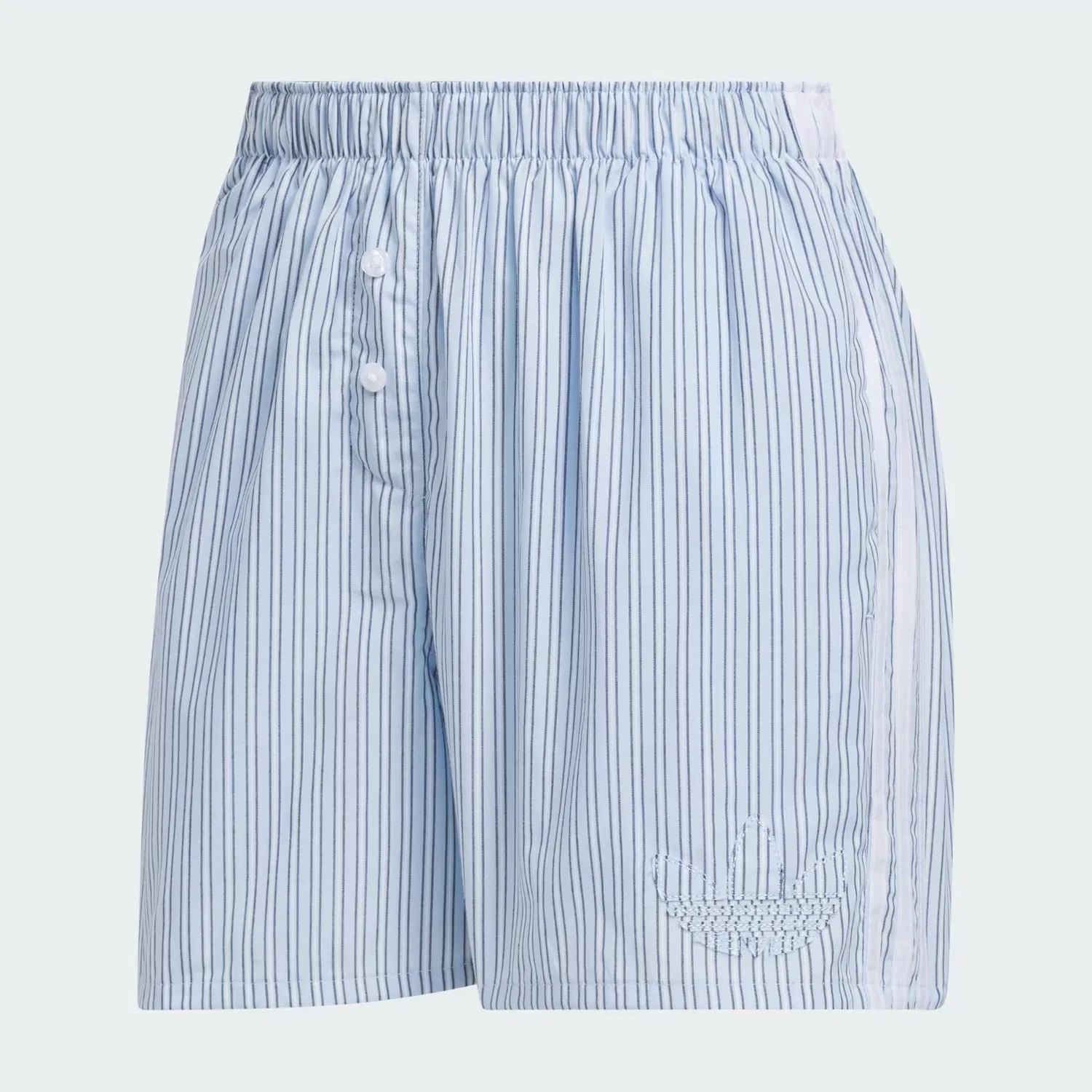 Женские шорты-боксеры в полоску Striped Boxer Shorts Adidas Originals, небесно-голубой — фото 4