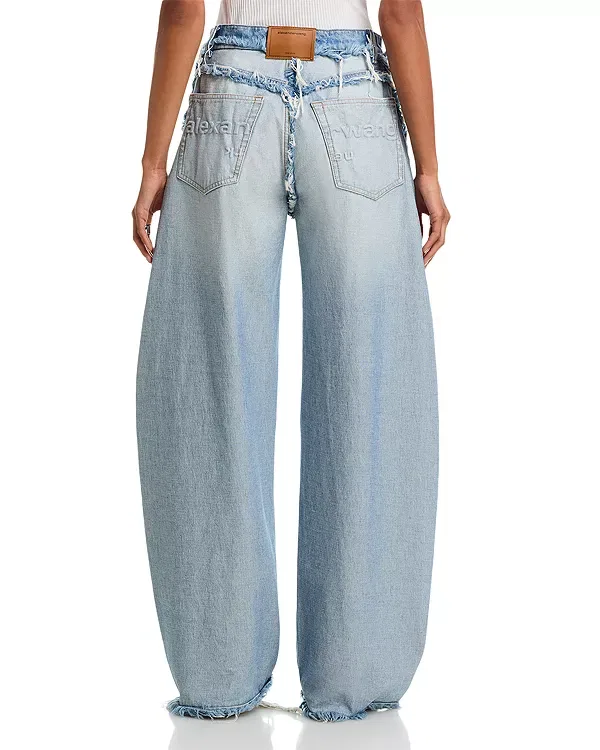 Женские джинсы с завышенной талией Blow up Alexander Wang, Inverted Blue — фото 3