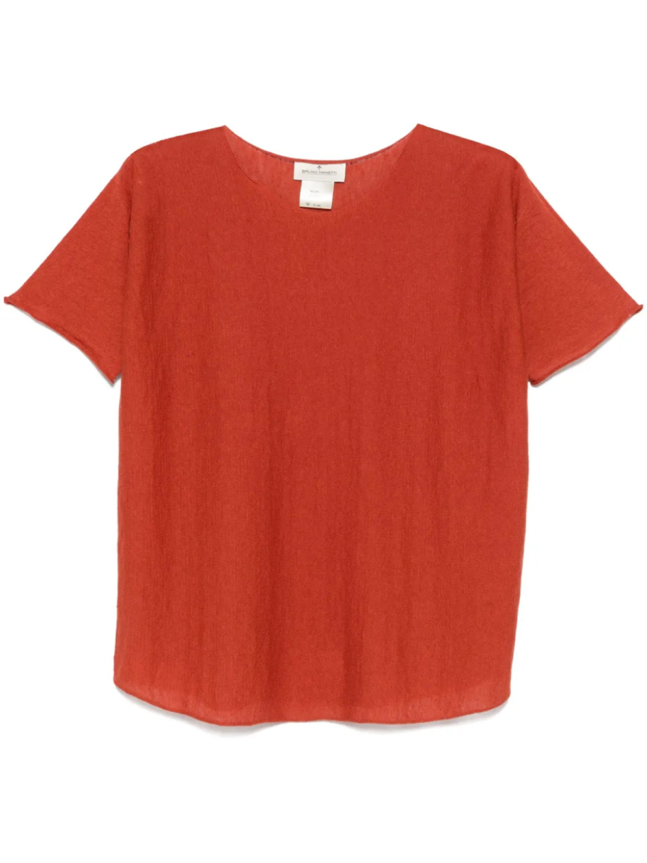 

Bruno Manetti футболка с необработанными краями, оранжевый